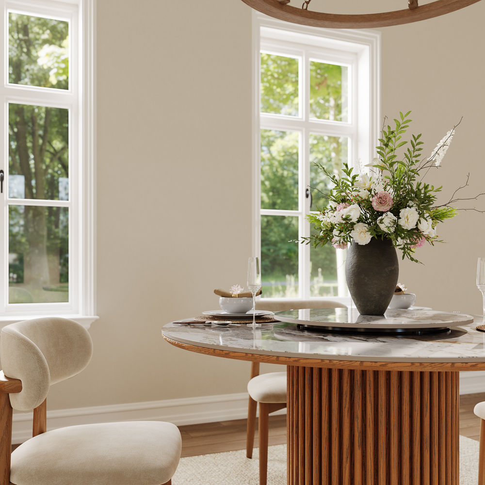 without Lazy Susan Pandora Sintered Stone Dining Tables