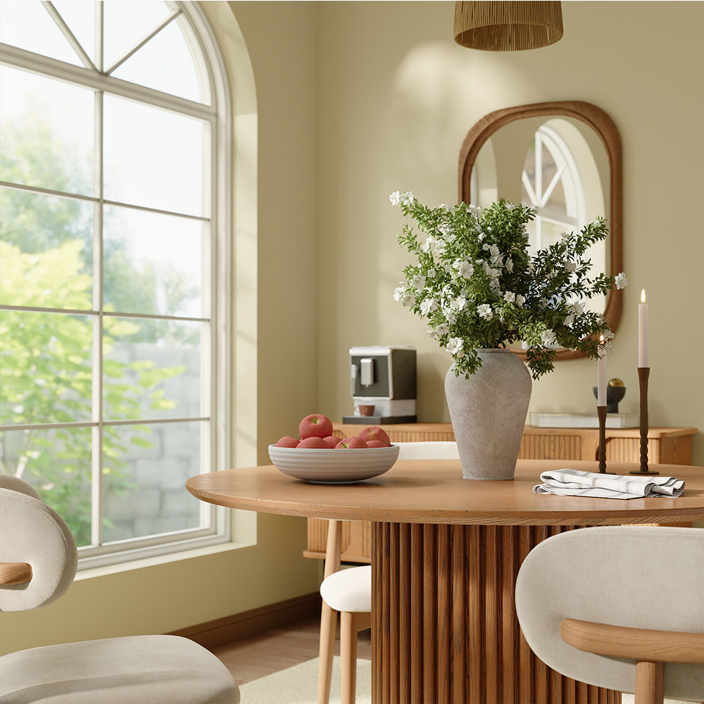 Wood Walnut Color Plywood Dining Tables