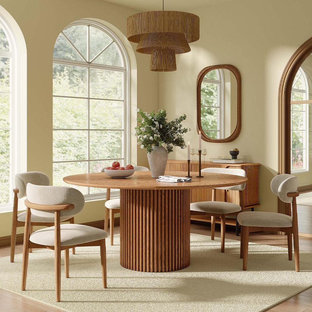 for 4 Walnut Color Plywood Dining Tables