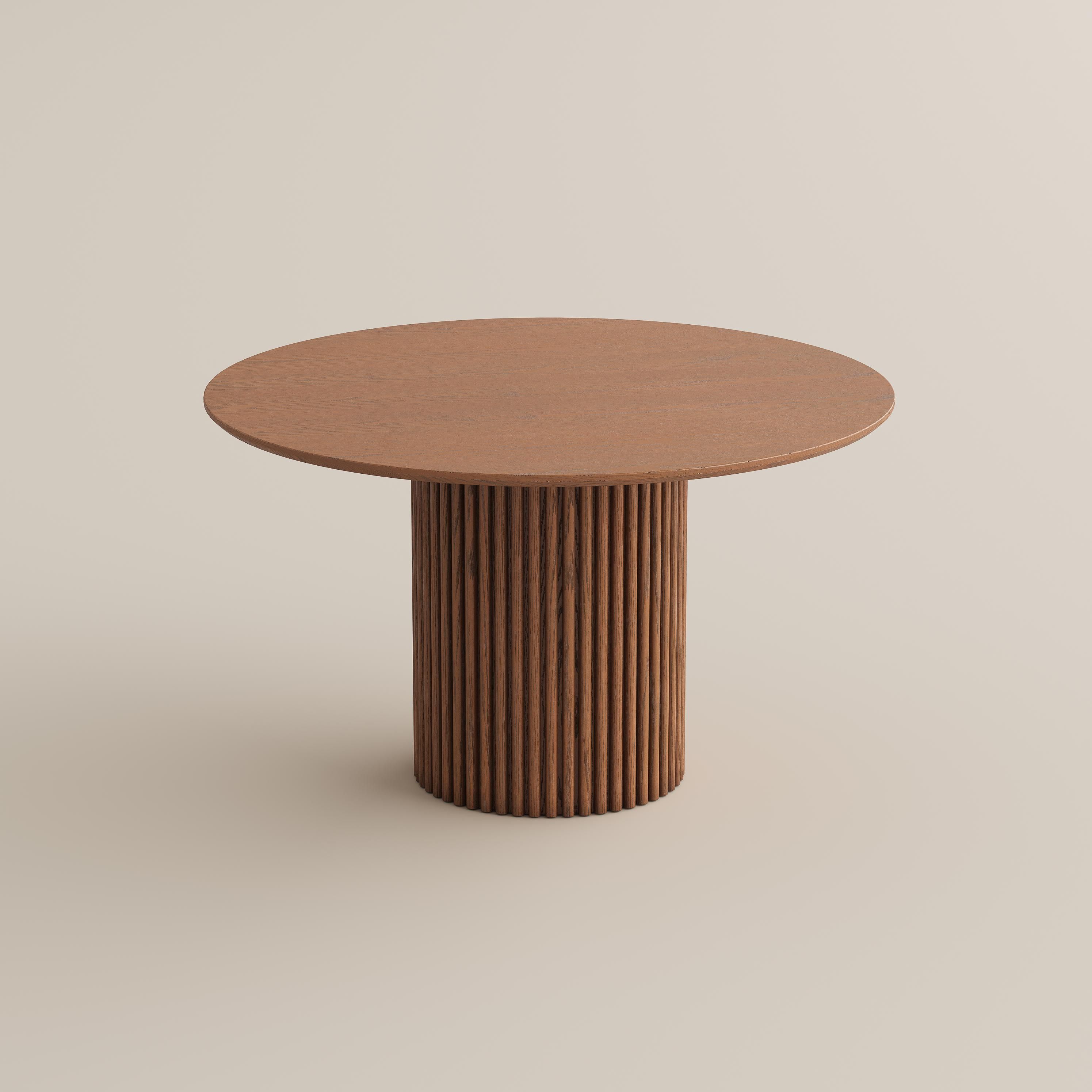 Easy Assembly Walnut Color Plywood Dining Tables
