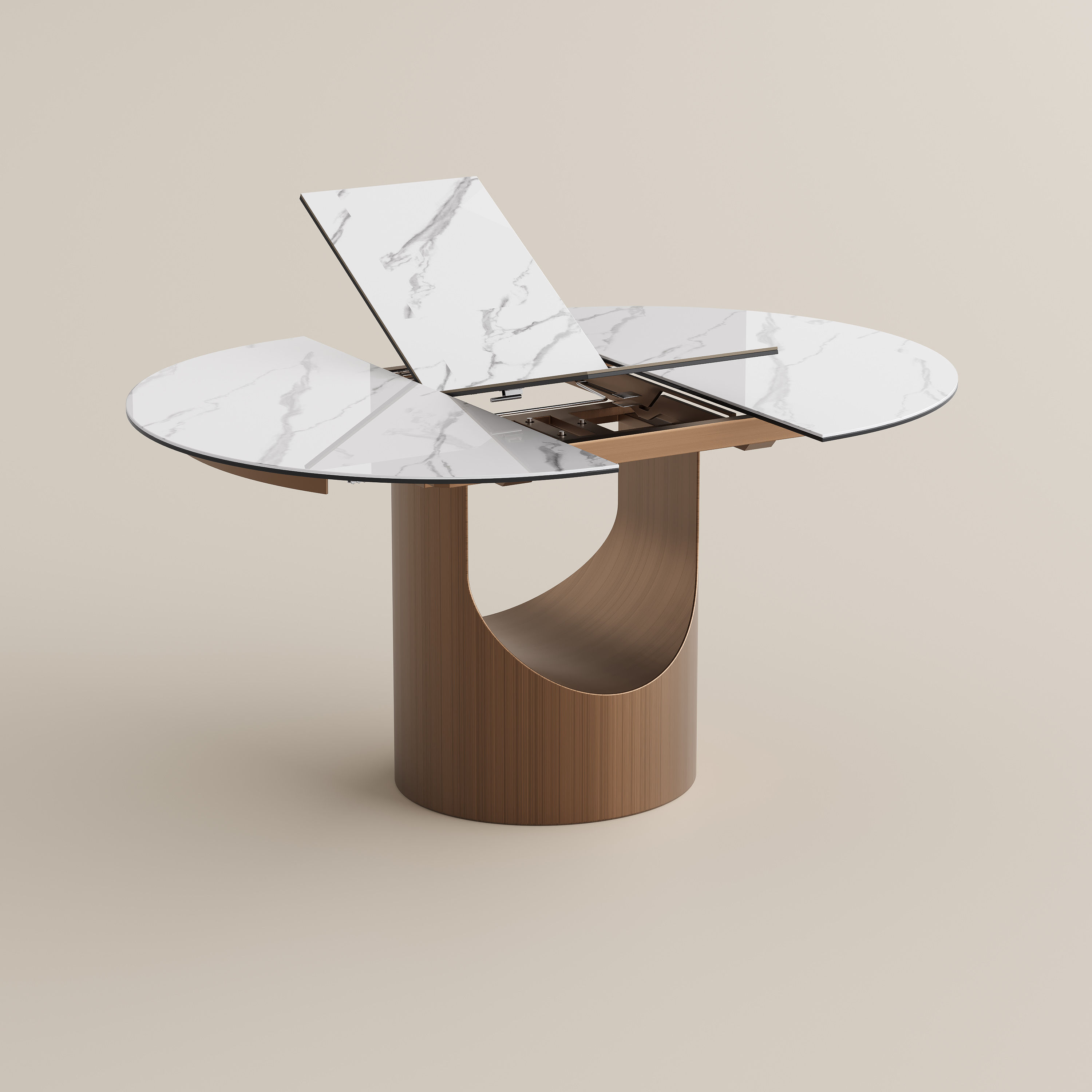 Breakfast Nooks Pandora Glossy Sintered Stone Dining Tables