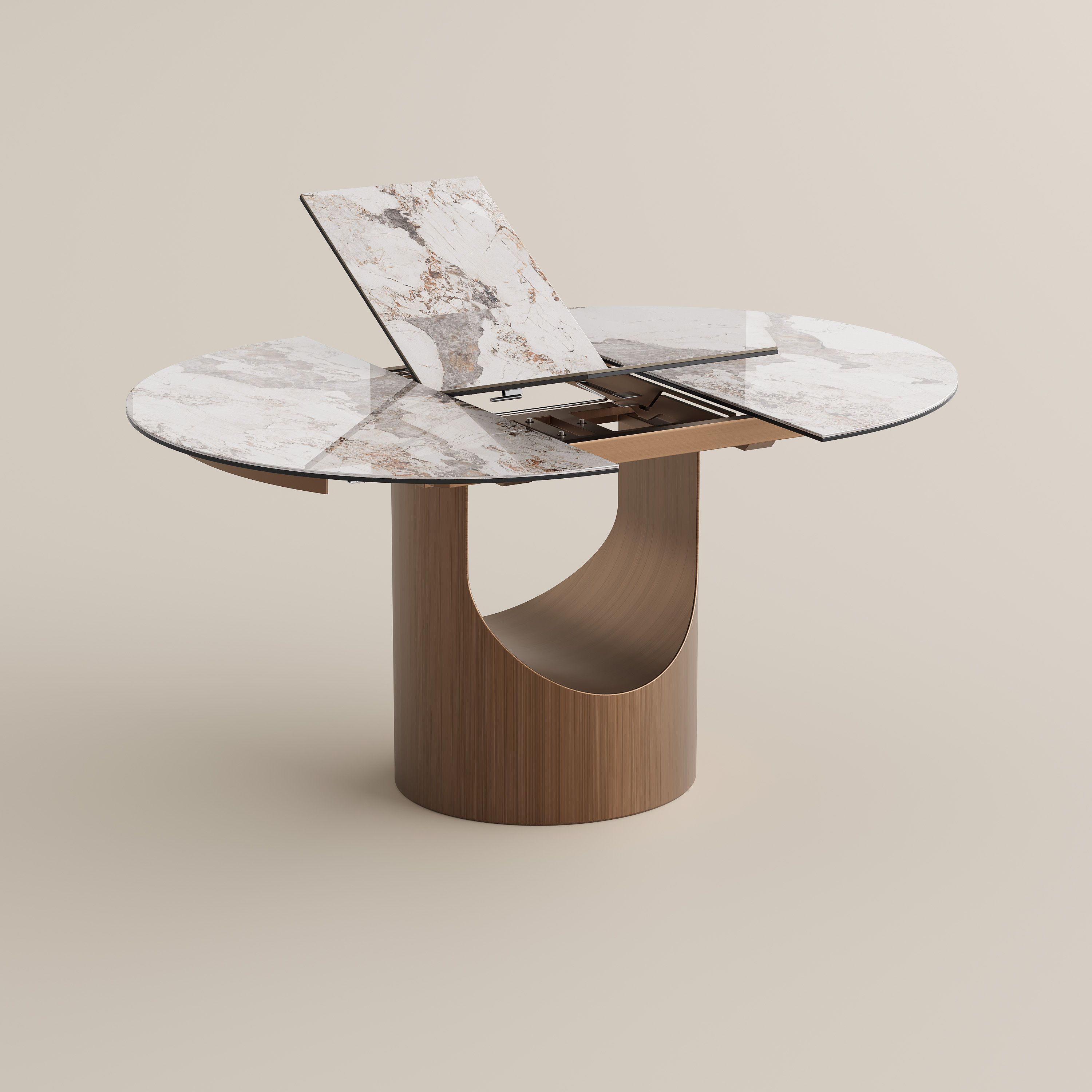 Sintered Stone Pandora Glossy Sintered Stone Dining Tables