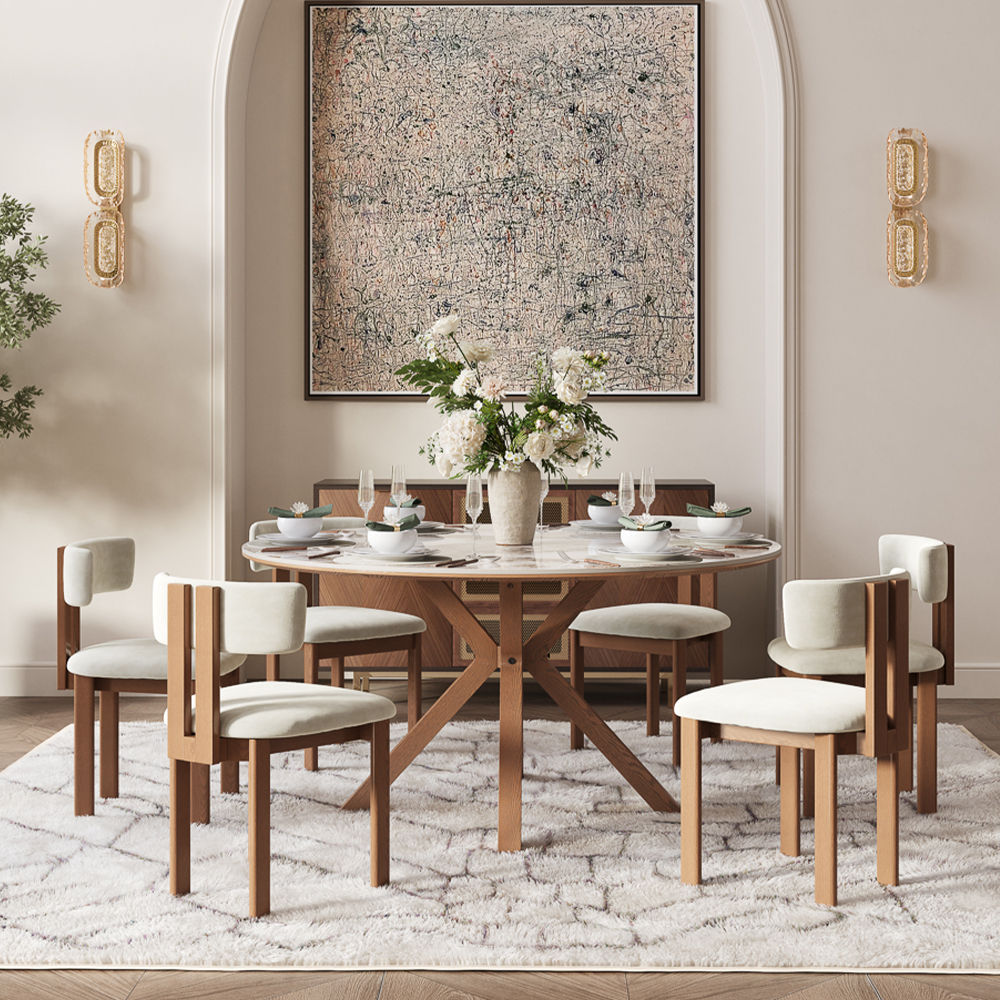 Gaming Room Pandora Glossy Sintered Stone Dining Tables