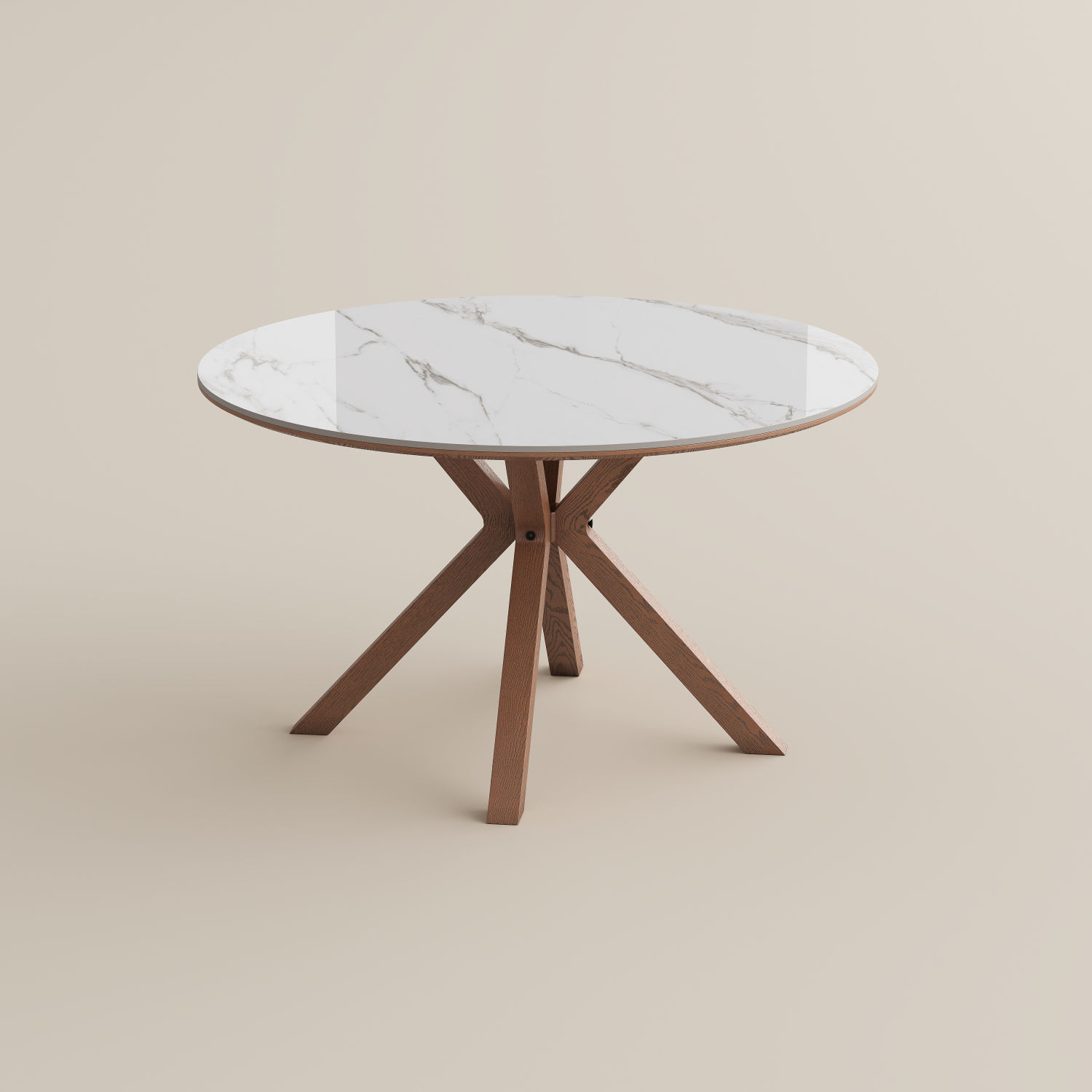 Breakfast Nooks White Glossy Sintered Stone Dining Tables