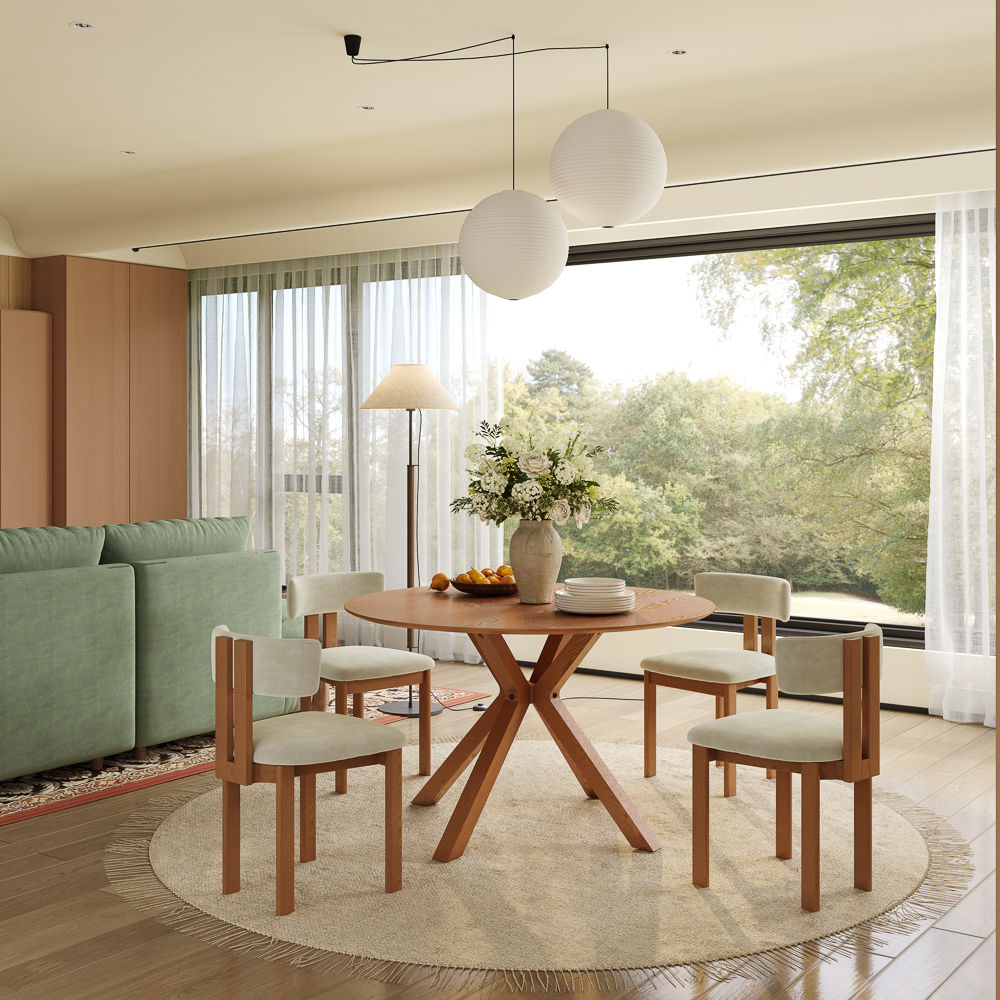 Breakfast Nooks Walnut Color Plywood with Walnut Veneer Dining Tables