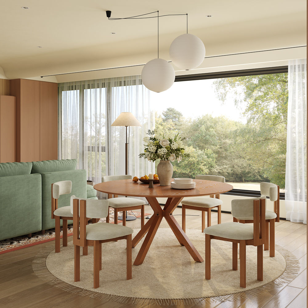 Breakfast Nooks Walnut Color Plywood with Walnut Veneer Dining Tables