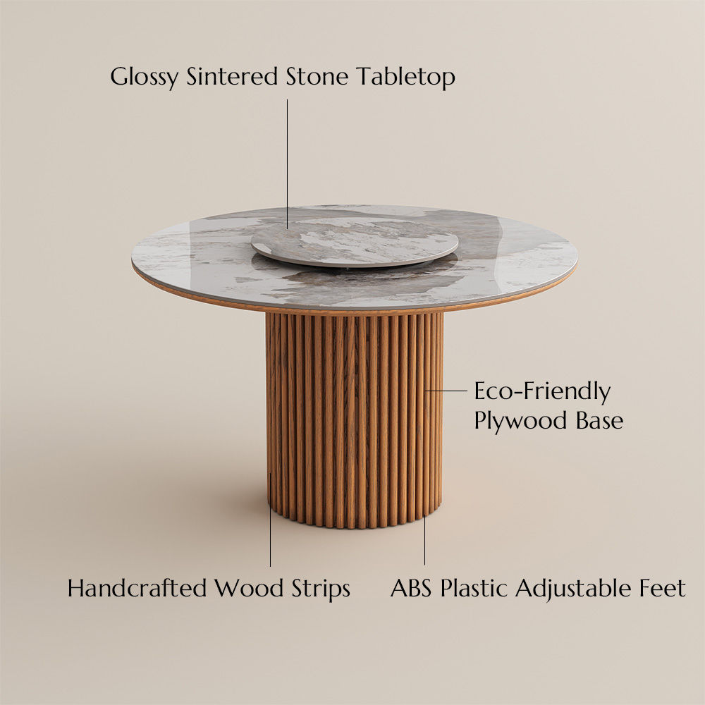 Glossy Sintered Stone Pandora Sintered Stone Dining Tables