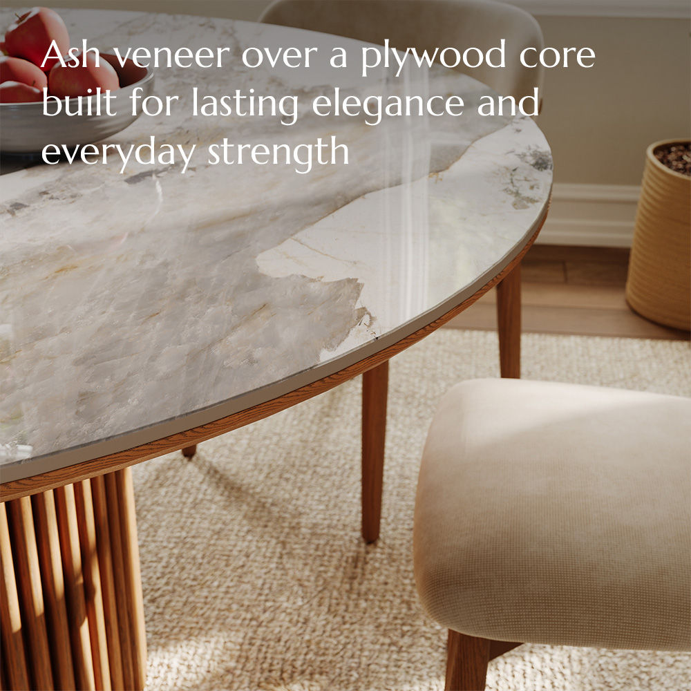 Walnut Color Pandora Sintered Stone Dining Tables