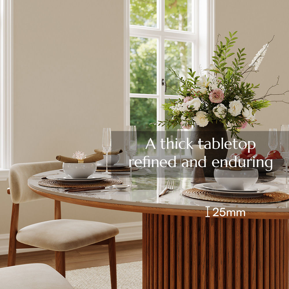 Glossy Sintered Stone Pandora Sintered Stone Dining Tables