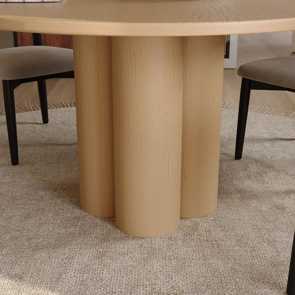 Living Room Oak Ashwood Veneer Dining Tables