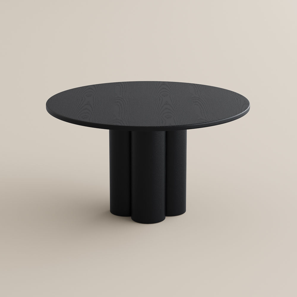 Black Black Ashwood Veneer Dining Tables