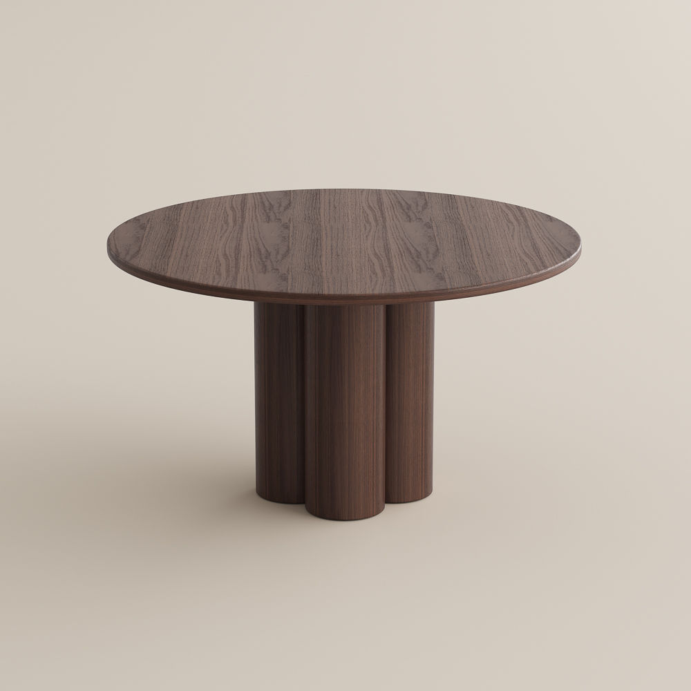 Living Room Walnut Color Ashwood Veneer Dining Tables
