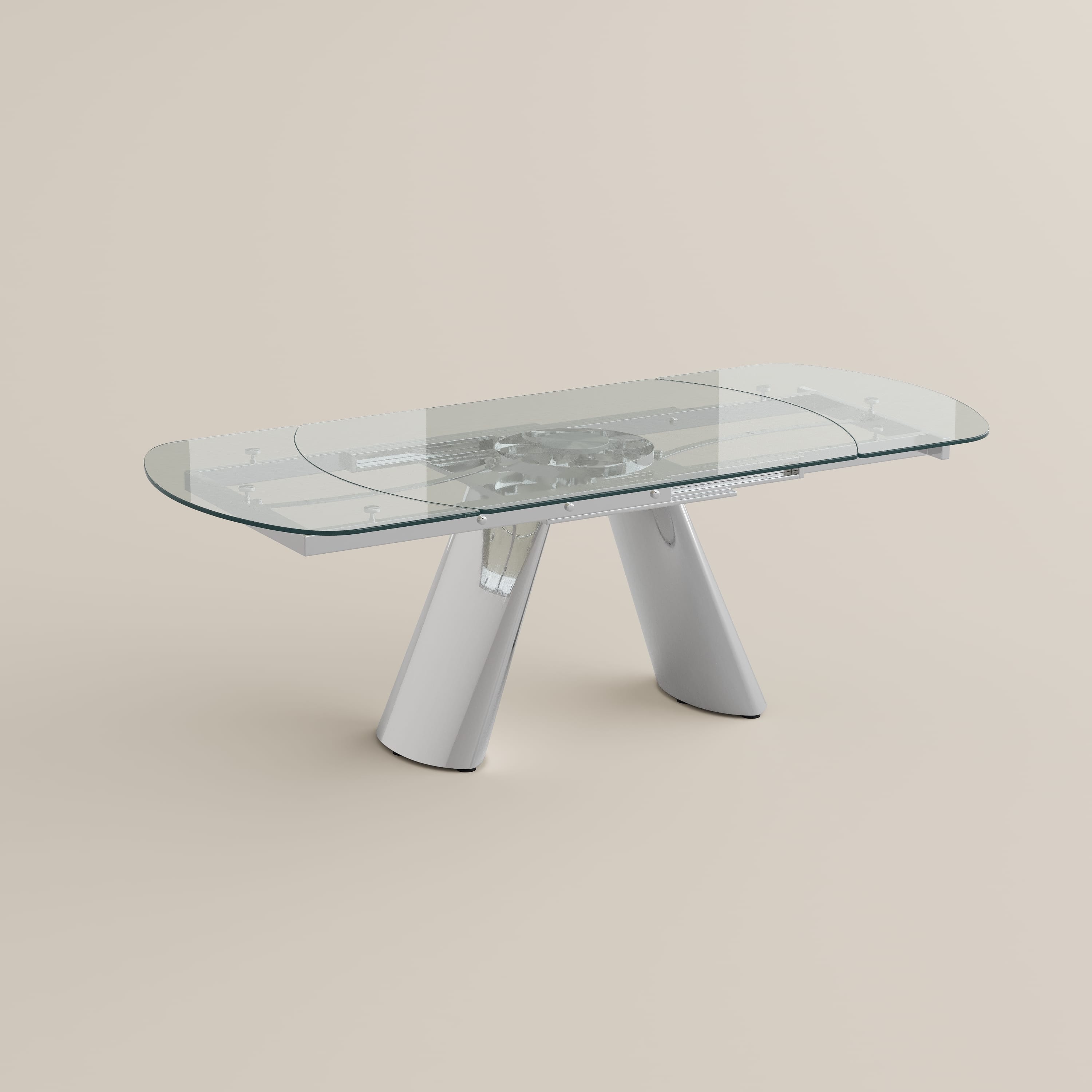 Clear Clear Tempered Glass Dining Tables