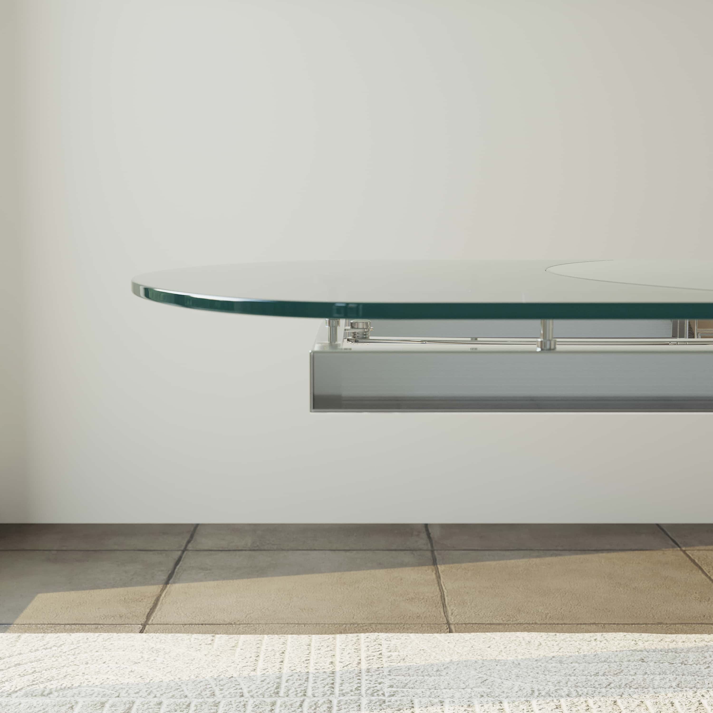 Living Spaces Clear Tempered Glass Dining Tables