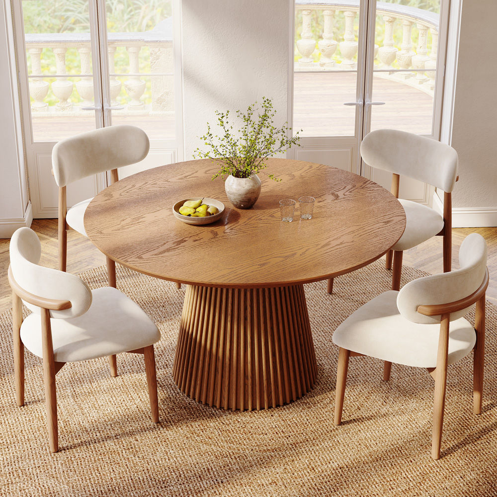 Wood Walnut Color Plywood Dining Tables