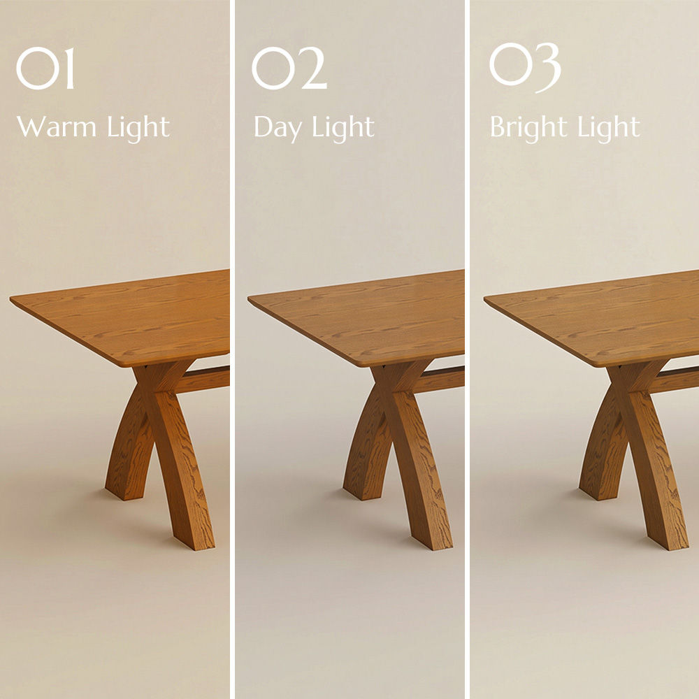Mid Century Modern Walnut Color Engineered Wood Dining Tables