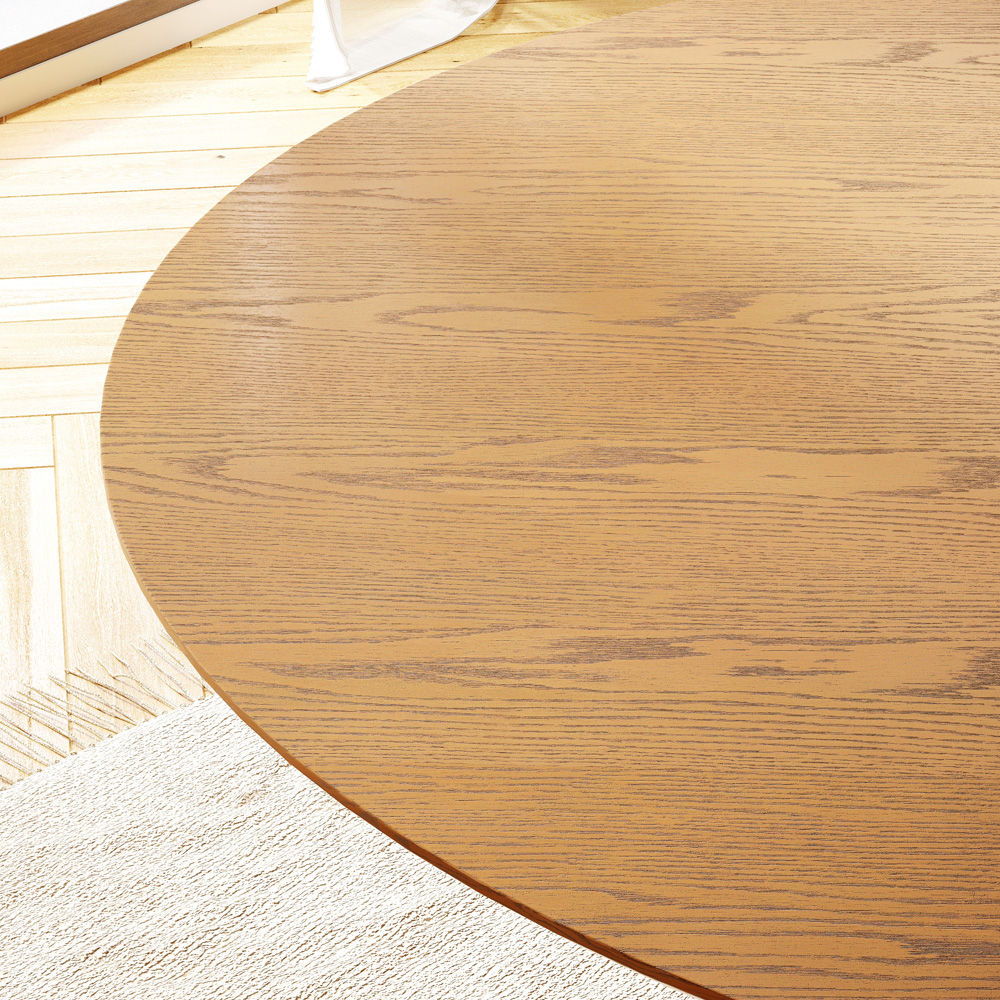 Walnut Color Engineered Wood Dining Tables