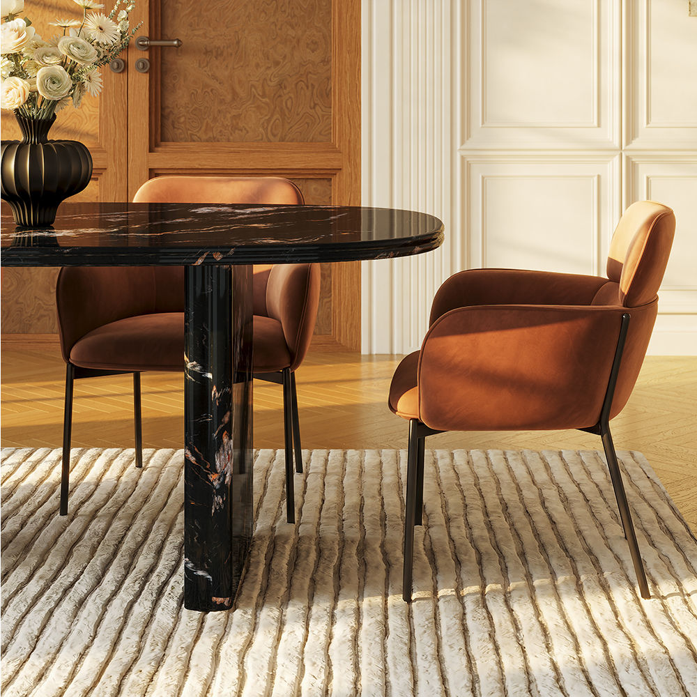 Living Spaces Black Marble Dining Tables