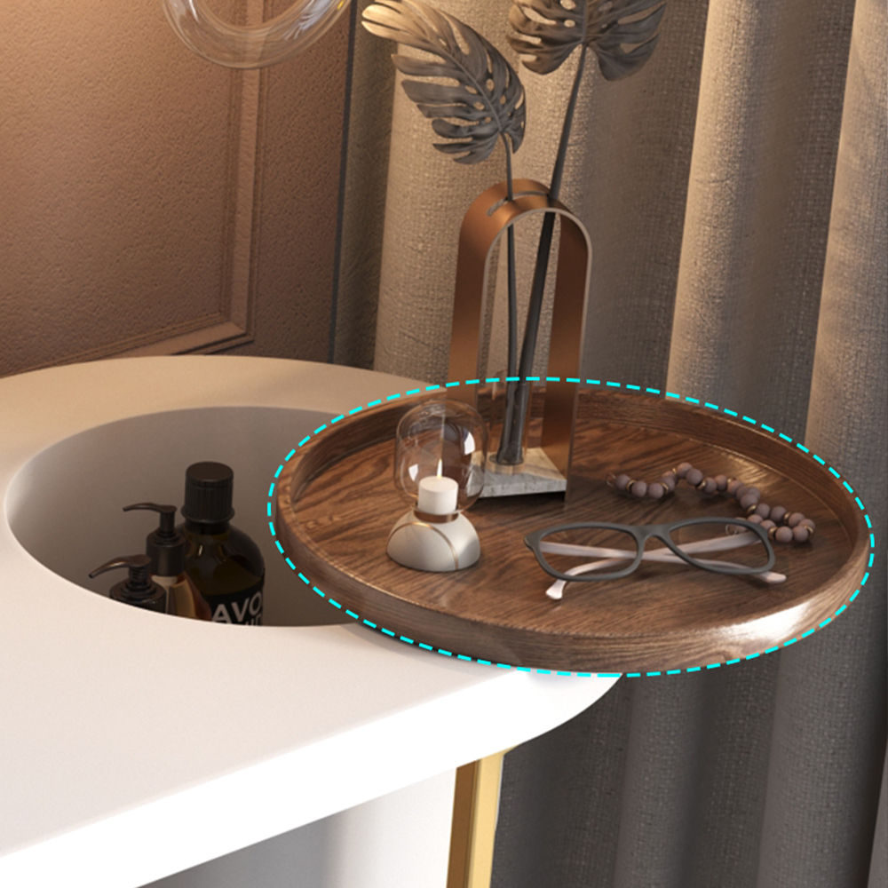 Metal Leg White MDF Makeup Vanities
