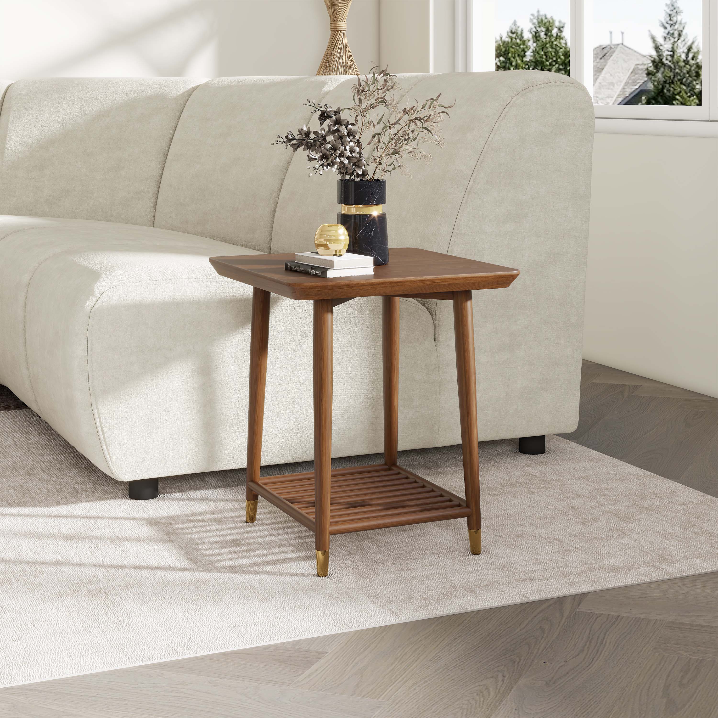 Walnut End & Side Tables