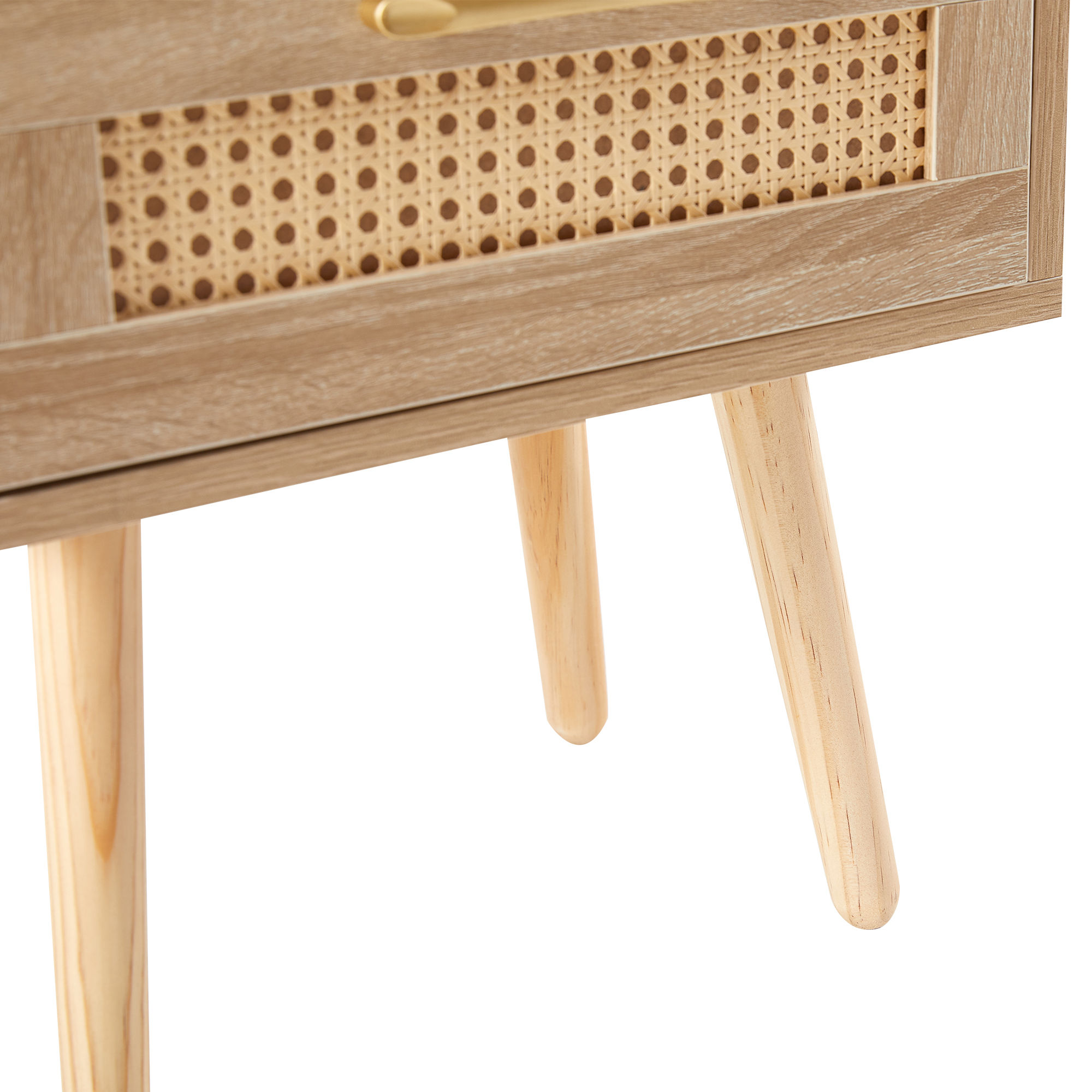Modern Wood color MDF & Solid Wood End & Side Tables