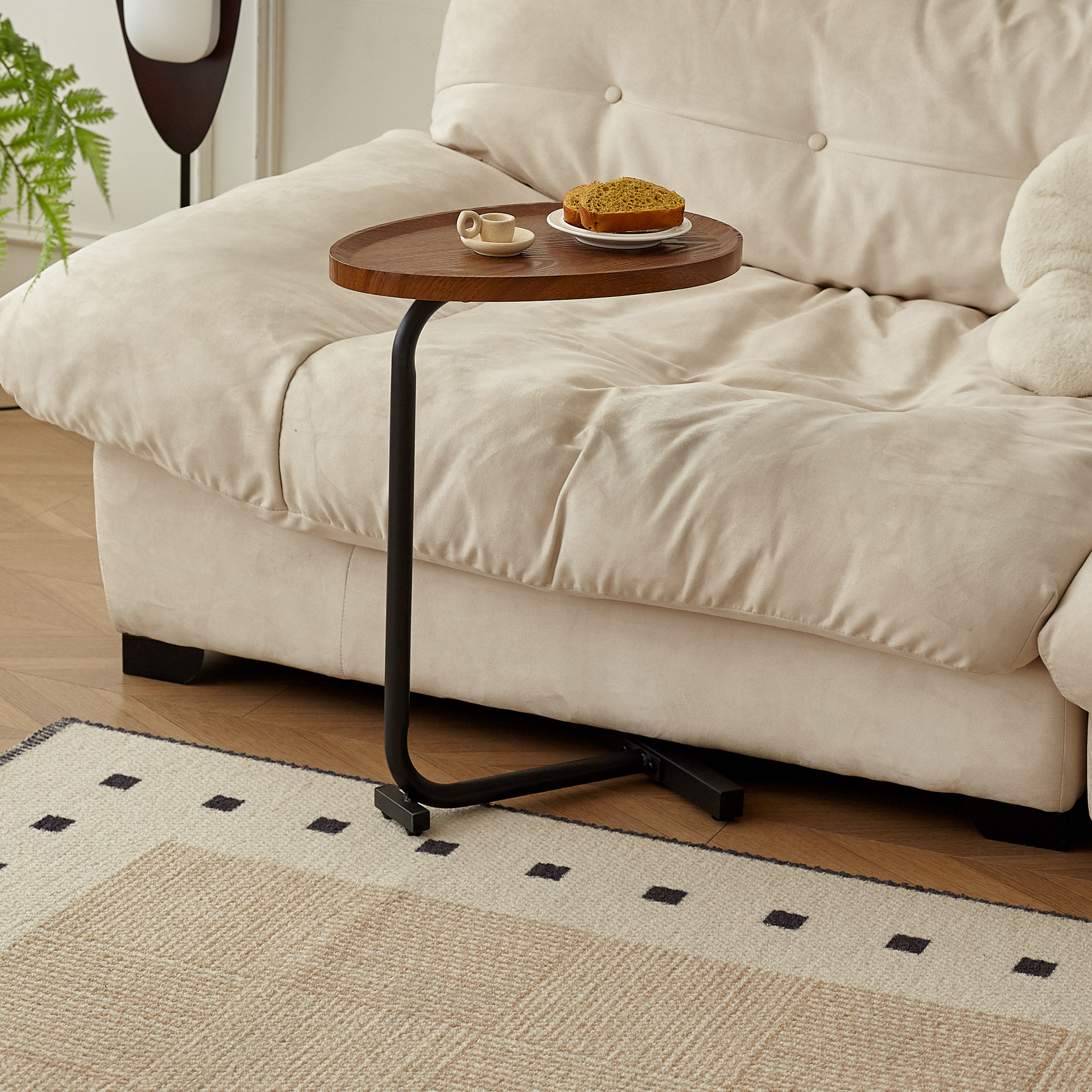 Partly Assemble Black Metal End & Side Tables