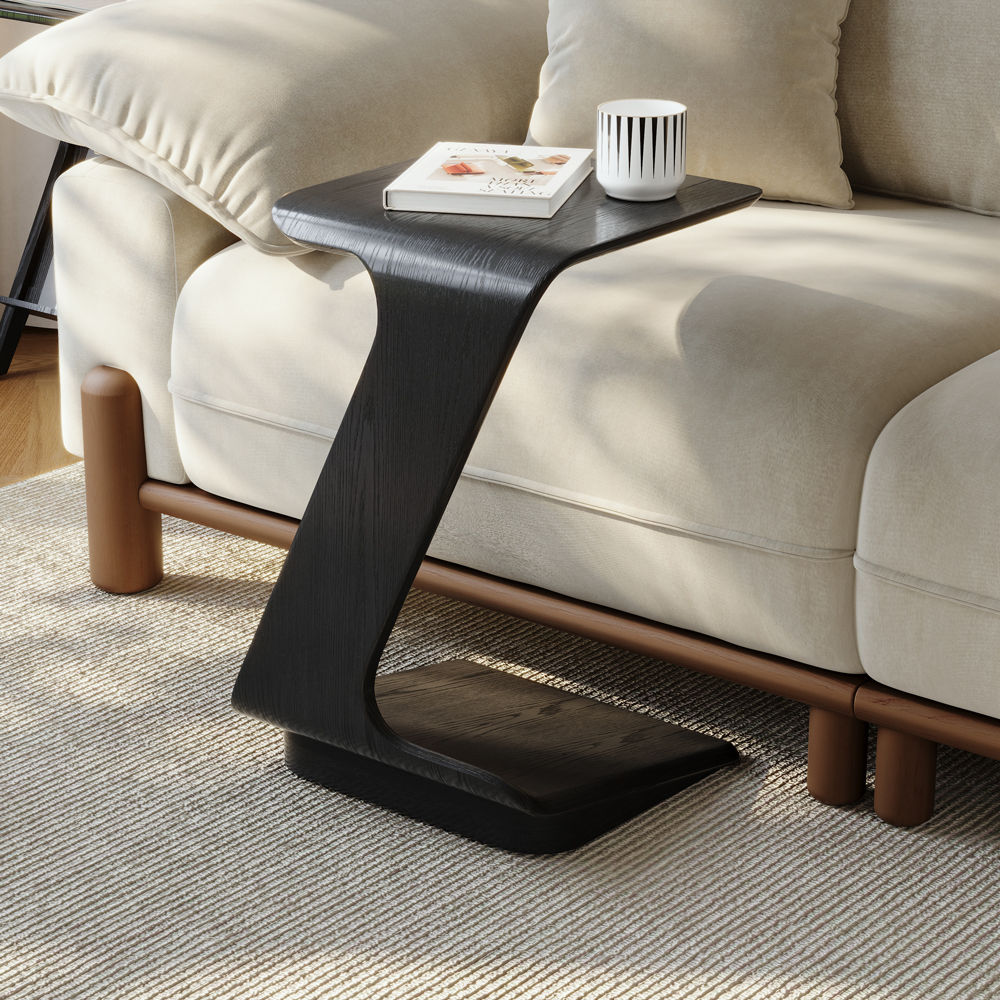 Modern Black MDF End & Side Tables