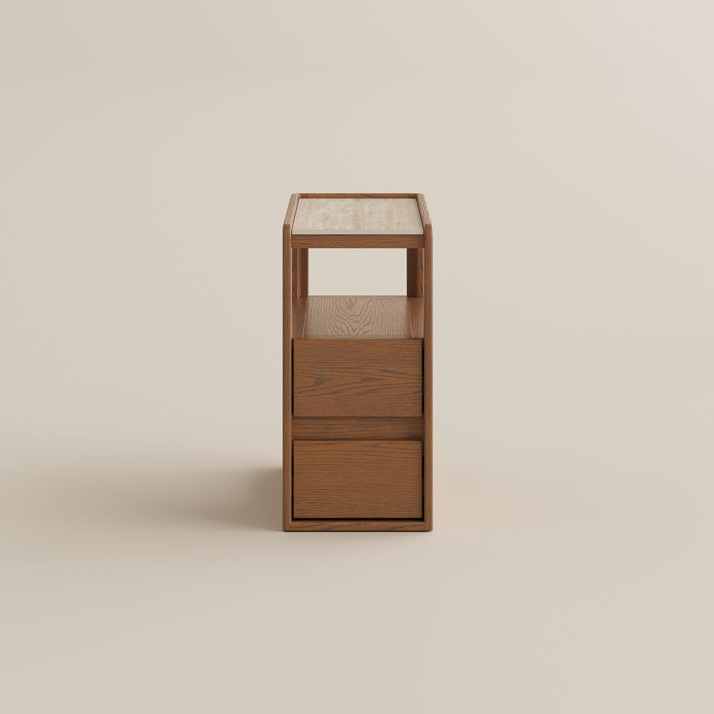 Walnut Walnut Color Engineered Wood End & Side Tables