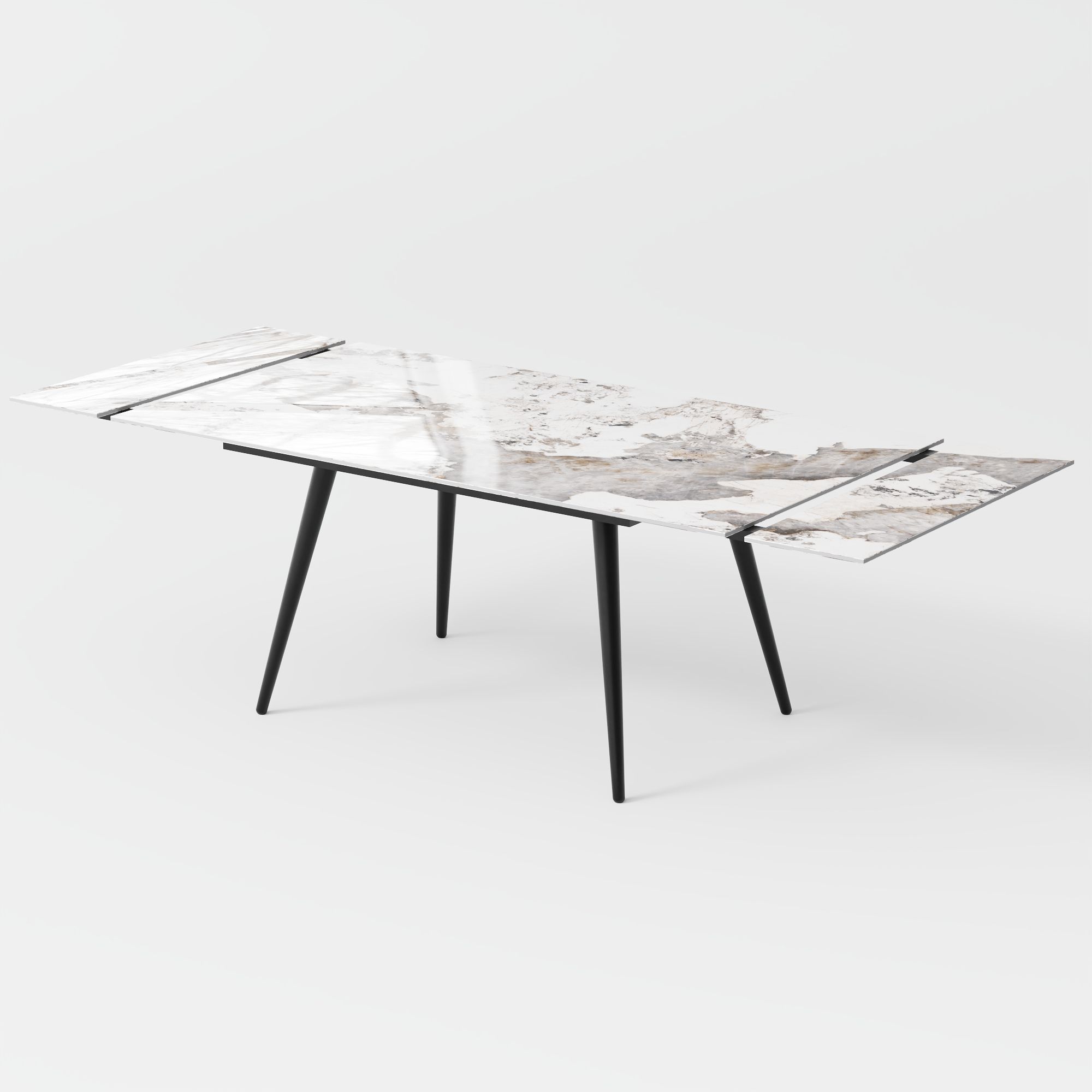 Modern Pandora Sintered Stone Extendable Dining Tables