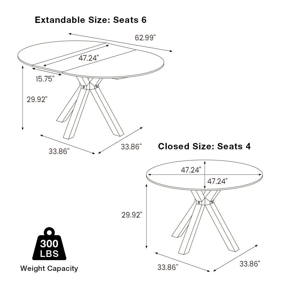 for 4 Gray Sintered Stone Extendable Dining Tables