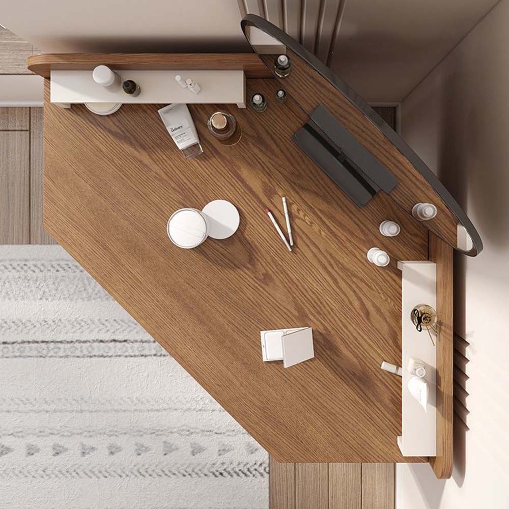 Wood Walnut MDF Makeup Vanities
