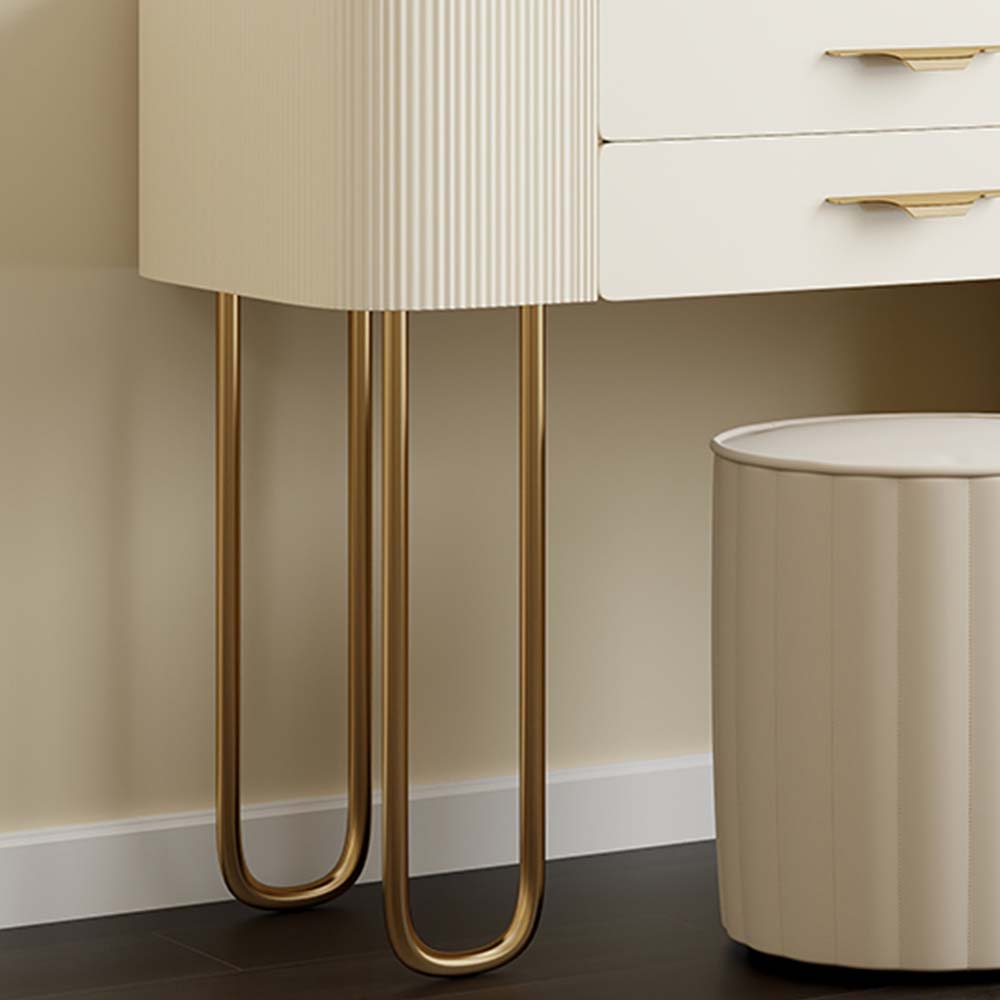 Beige MDF Makeup Vanities