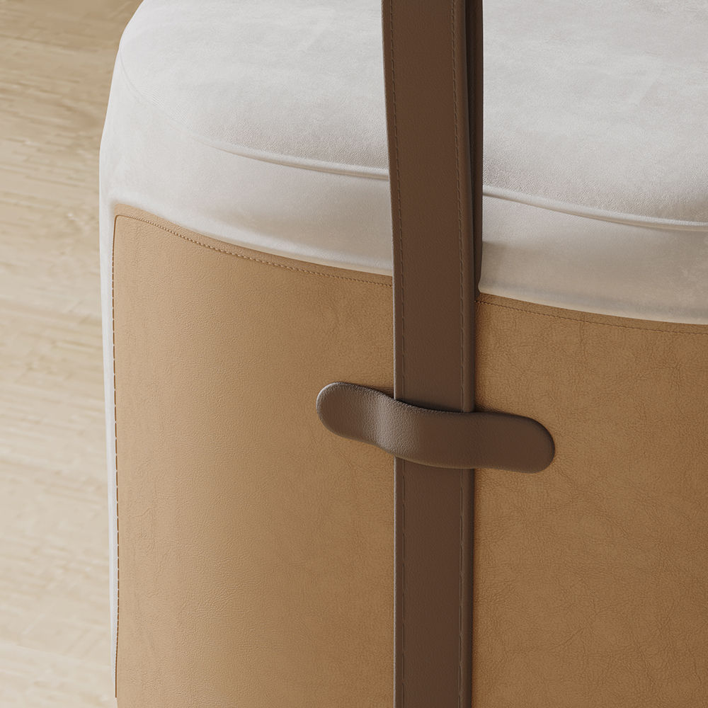Modern Minimalist Walnut MDF Makeup Vanities