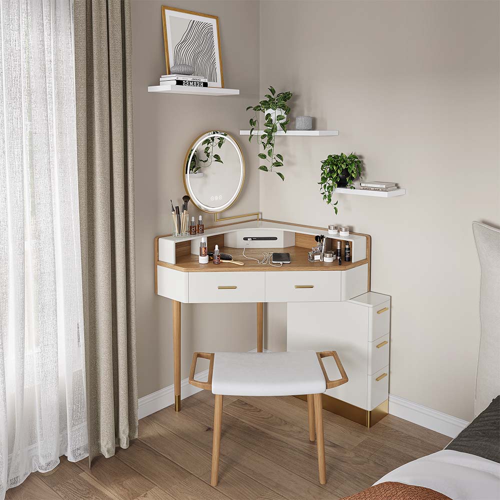 Holzfarbe  MDF Schminktische