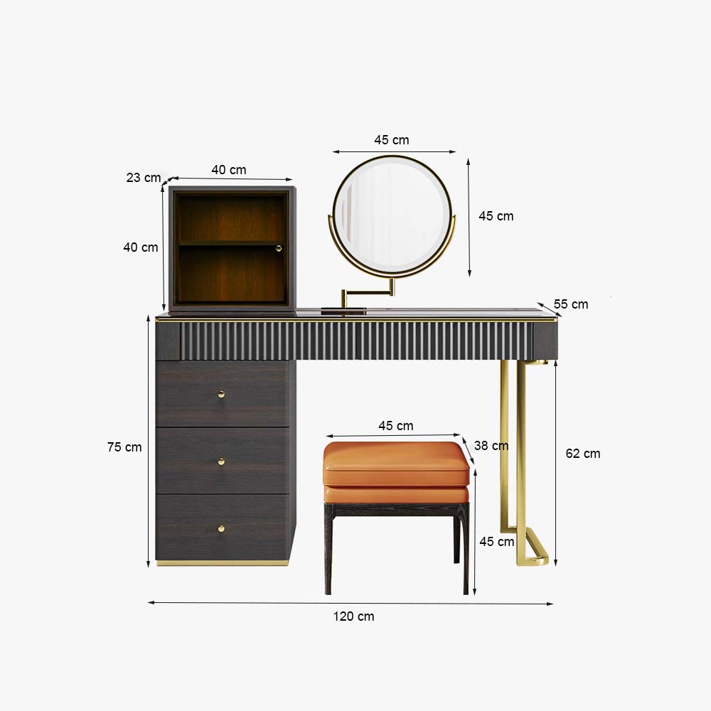 Rauchfarben  MDF Schminktische
