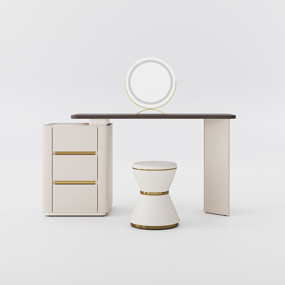Modern Beige MDF Makeup Vanities