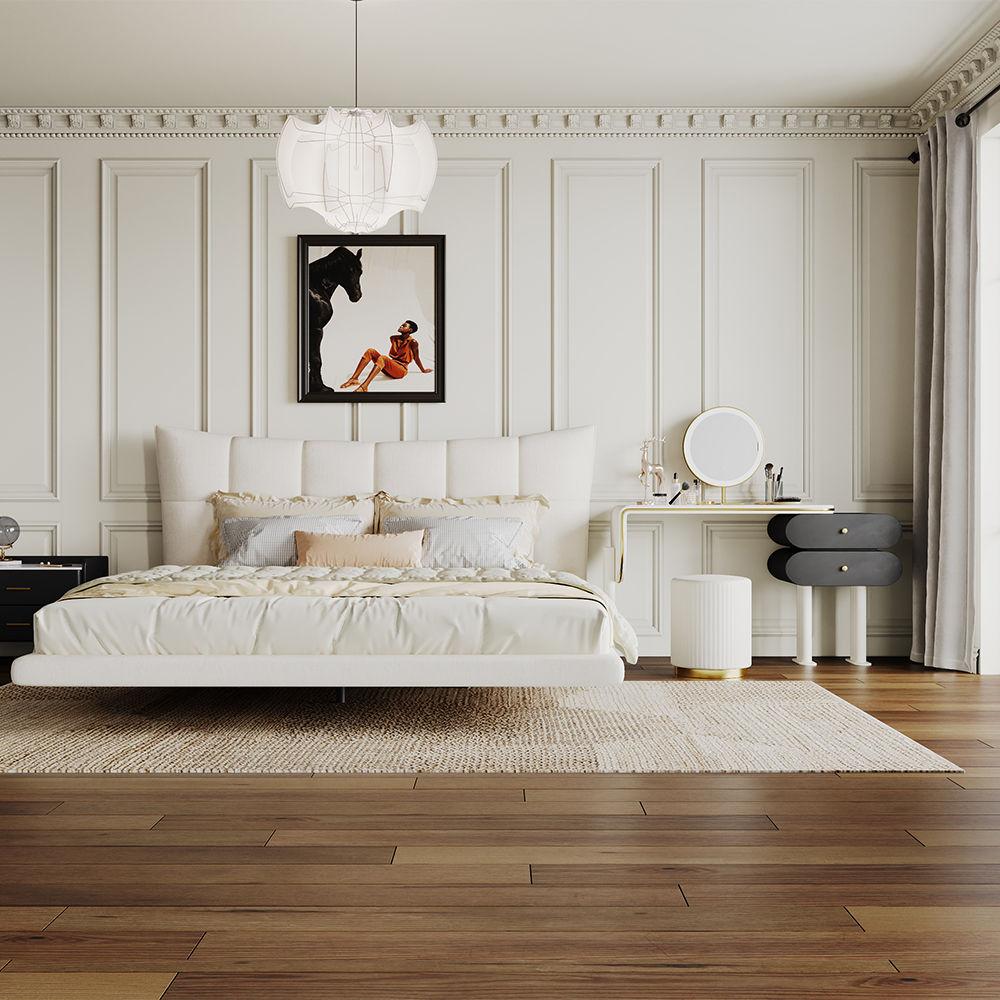On the Ground White & Black Plywood Makeup Vanities