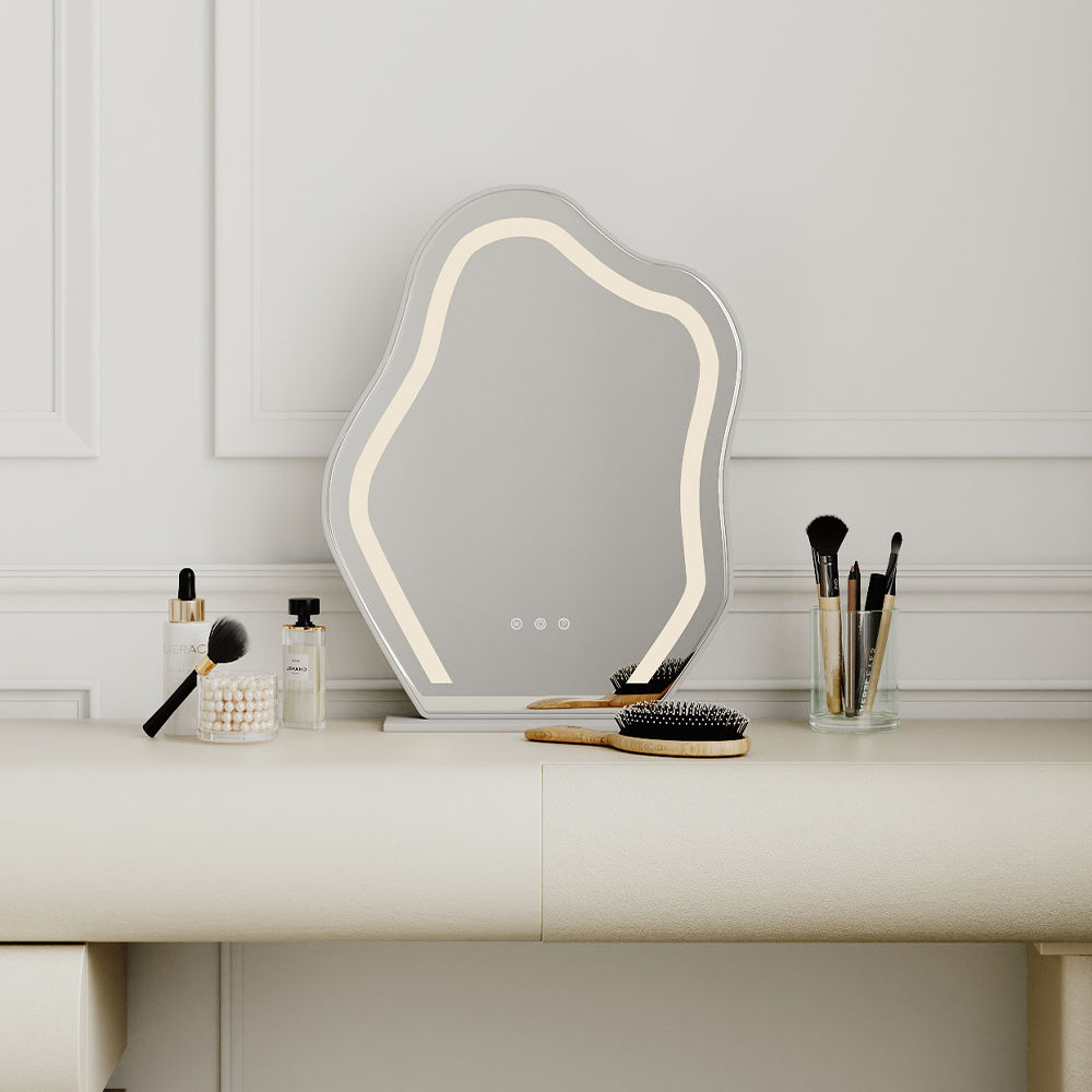 Modern Luxury White Wood Makeup Vanities