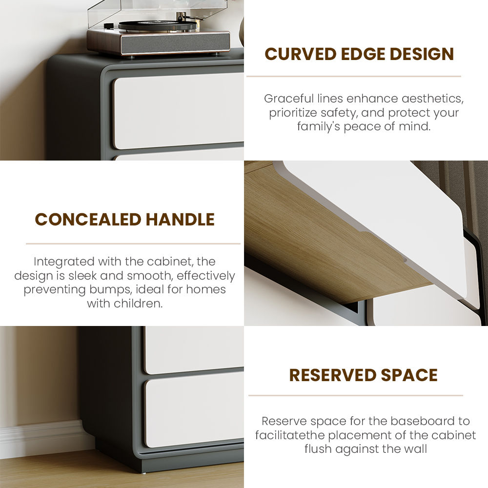 with Dressers White & Black Plywood Makeup Vanities