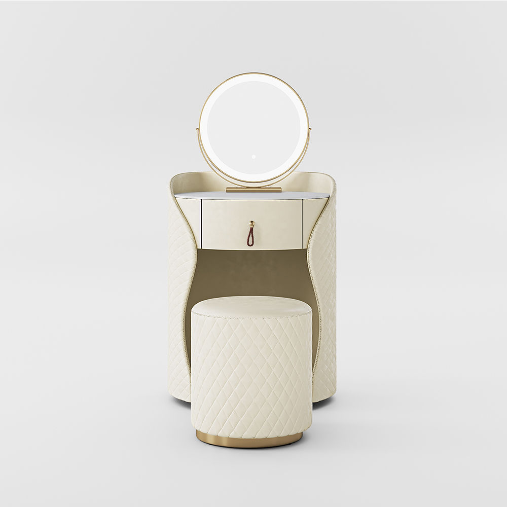 Beige MDF Makeup Vanities