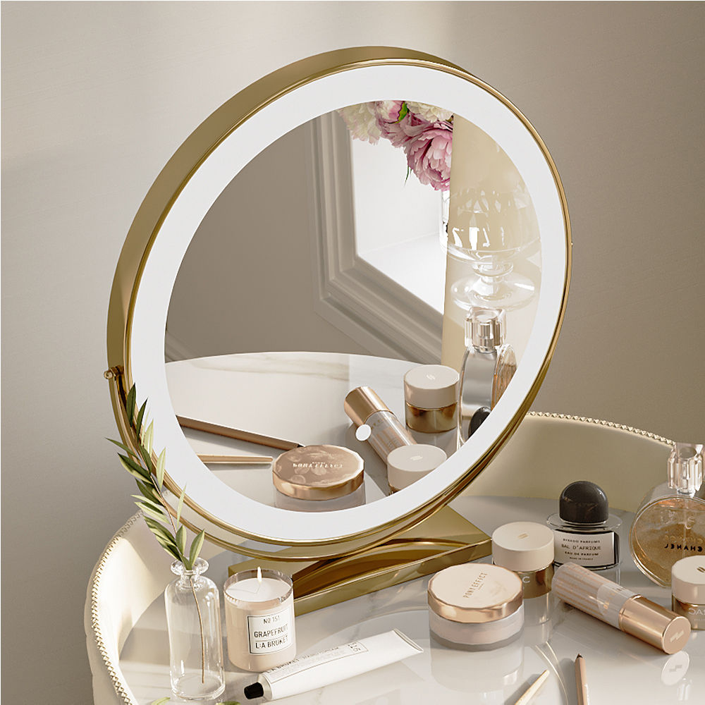 Beige MDF Makeup Vanities