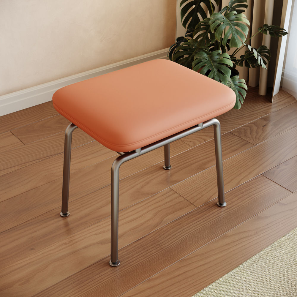 Orange PU+Steel Frame Makeup Vanities