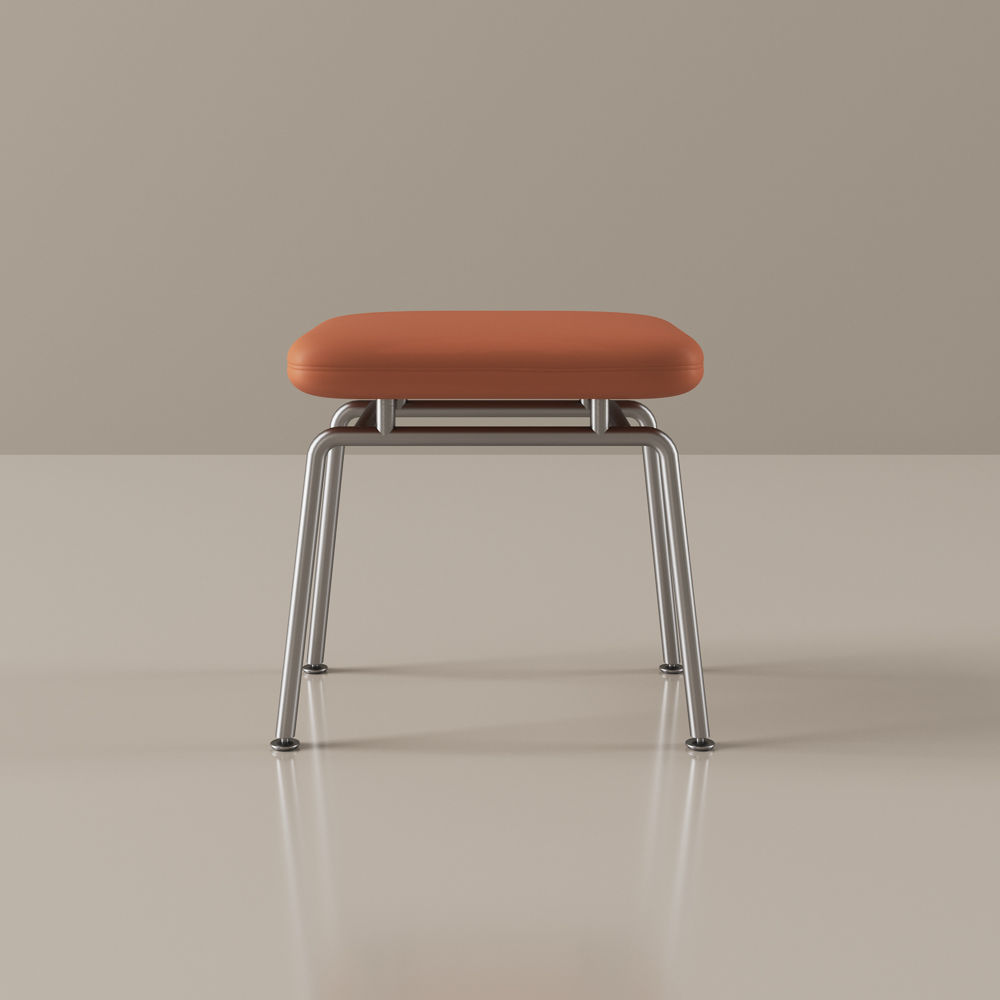 Orange PU+Steel Frame Makeup Vanities