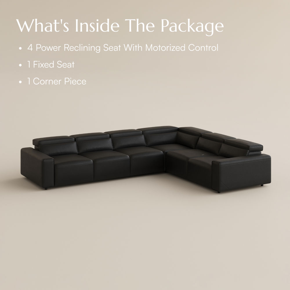 Modern Black Eco-friendly Microfiber Leather Modular Sofas