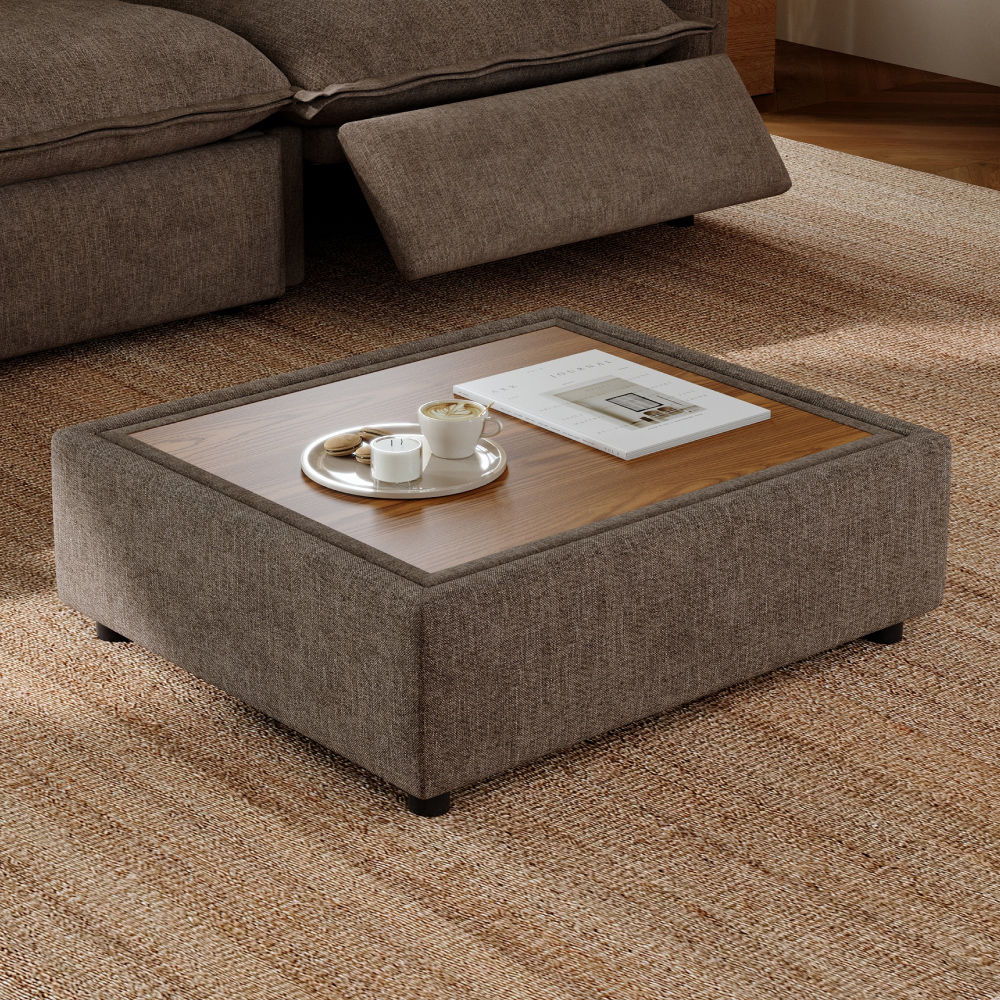 Apartment Khaki Velvet Modular Sofas