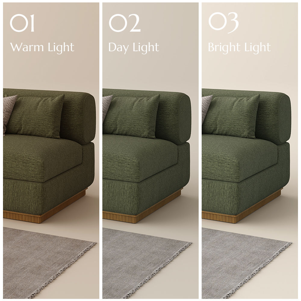 Storage Green Chenille Modular Sofas