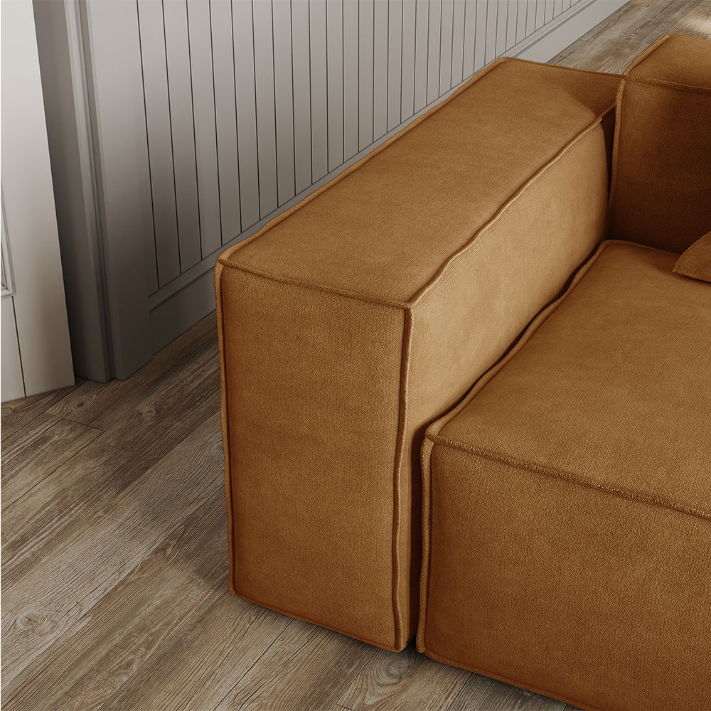 Fabric Yellow Fabric Modular Sofas