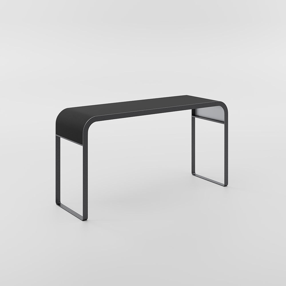 Black Stainless Steel & Leather Modular Sofas