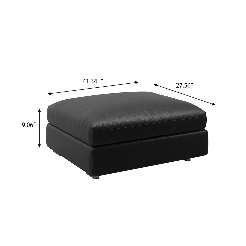 Black Leather Modular Sofas