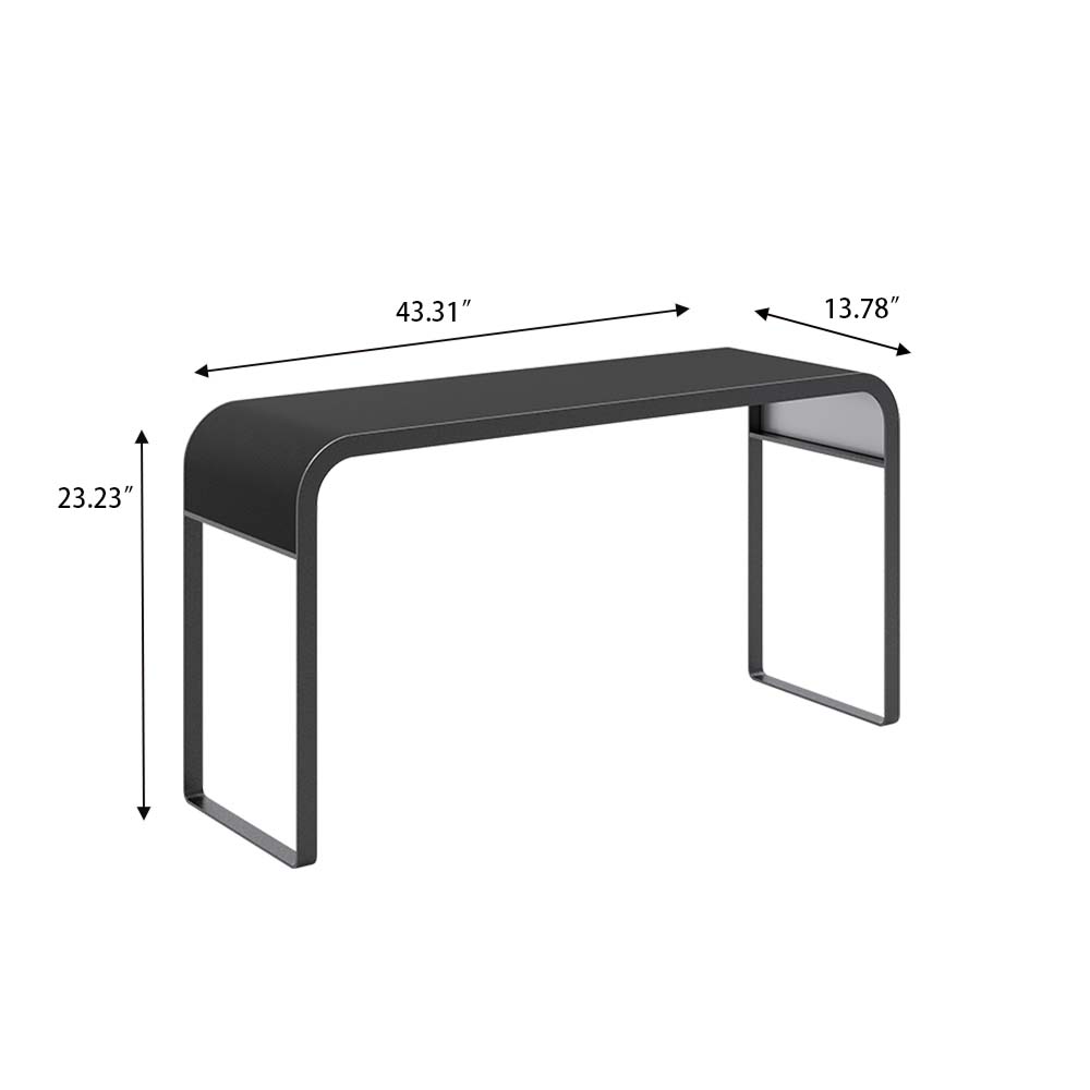 Black Stainless Steel & Leather Modular Sofas